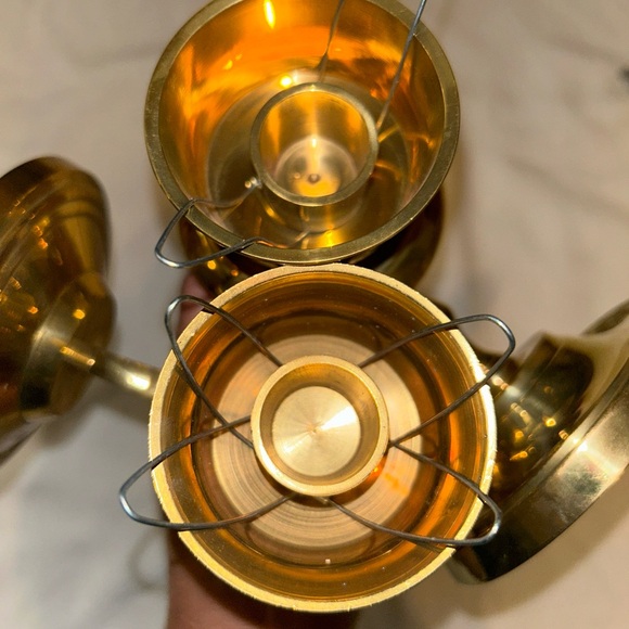 Vintage Brass Wall Sconce Candle Holders Gold Tone Elegant Regency - Picture 8 of 8